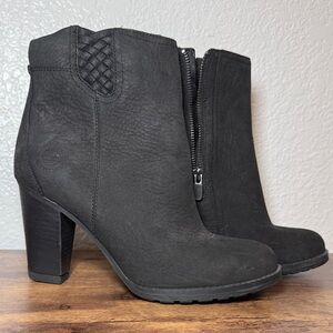 Timberland Black Heeled Boots, NWOT, Size 8